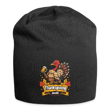 Grateful Gobble Wobble Thanksgiving - Bonnet en jersey - noir - Devant