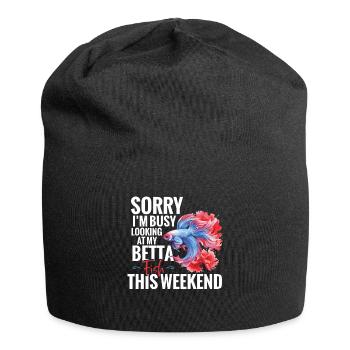 Sorry, I'm with it this weekend - Jersey Beanie - black - Front