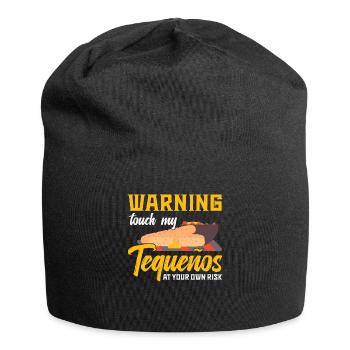 Attention: Touch my tequeños on your own - Jersey Beanie - black - Front