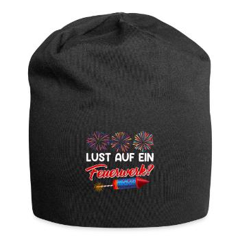 Pyrotechnik LUST AUF EIN FEUERWERK Lustiges - Jersey-Beanie - Schwarz - Vorne
