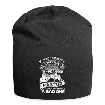 Pastor Hire A Good Pastor - Jersey Beanie - black - Front