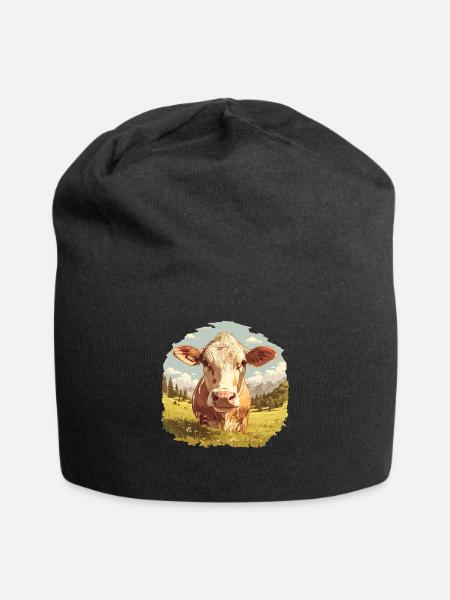 Vaches Vache - Bonnet en jersey - noir