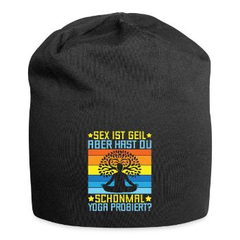 Yoga Sex Is Horny But Have You Tried Yoga Funny - Jersey Beanie - black - Front