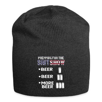 Prepping Für Die Shotshow Politische Satire - Jersey-Beanie - Anthrazit - Vorne
