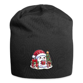 Fantôme dans la fièvre de Noël - Bonnet en jersey - noir - Devant