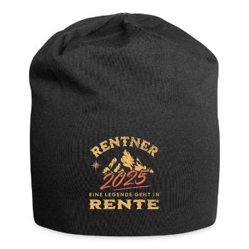 Rentner 2025 - Jersey-Beanie - Schwarz - Vorne
