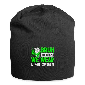 Wear Green Lyme Disease Awareness - Jersey Beanie - black - Front
