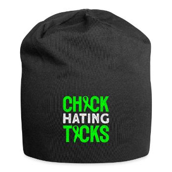 Wear Green Lyme Disease Awareness - Jersey Beanie - black - Front