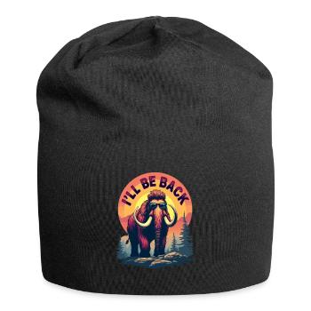 Funny Mammut Steinzeit für einen Mammutliebhaber - Jersey-Beanie - Schwarz - Vorne