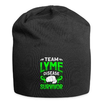 Wear Green Lyme Disease Awareness - Jersey Beanie - black - Front