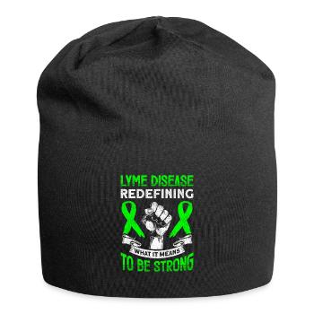 Wear Green Lyme Disease Awareness - Jersey Beanie - black - Front