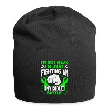 Wear Green Lyme Disease Awareness - Jersey Beanie - black - Front