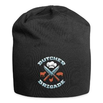 Fleischer Metzger Schlachter Team - Jersey-Beanie - Schwarz - Vorne