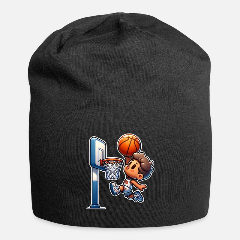Basketball Dunking - Jersey-Beanie - Schwarz