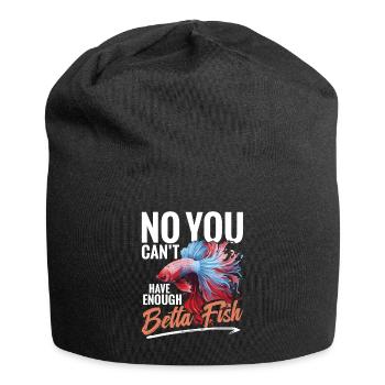 No, you can't have enough betta fish. - Jersey Beanie - black - Front