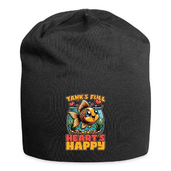 Aquarium Enthusiast Tank's Full Loves Fishkeeping - Jersey Beanie - black - Front