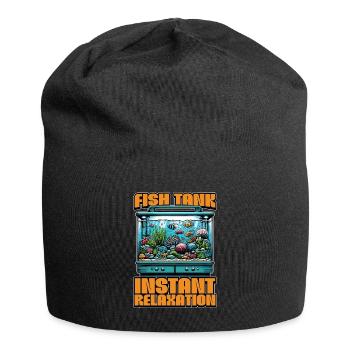 Aquarium Enthusiast Fish Tank Instant Fish Lover - Jersey Beanie - black - Front