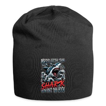 Shark Hunting Mess With The Shark Fossil Hunter - Jersey-Beanie - Schwarz - Vorne