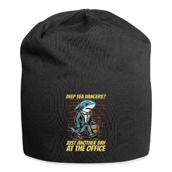 Chasse au requin Dangers des grands fonds marins Chasse aux fossiles - Bonnet en jersey - noir - Devant
