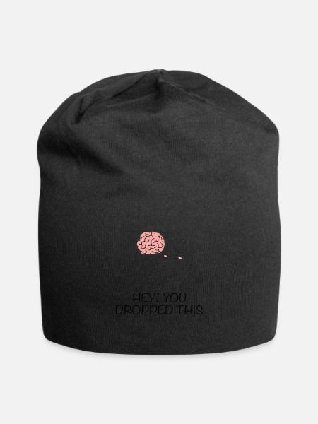 Hey! You Dropped This Gehirn Humor - Jersey-Beanie - Schwarz