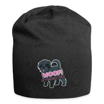 Woof Affenpinscher - Jersey Beanie - black - Front