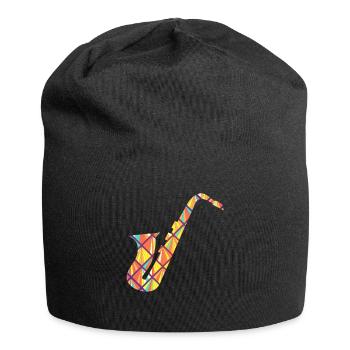 Saxophone Geometric - Jersey Beanie - black - Front