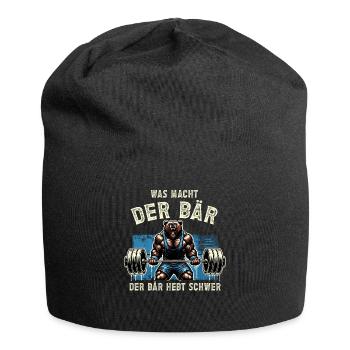 Bodybuilding Bodybuilder Fitness Geschenk Muskeln - Jersey-Beanie - Schwarz - Vorne