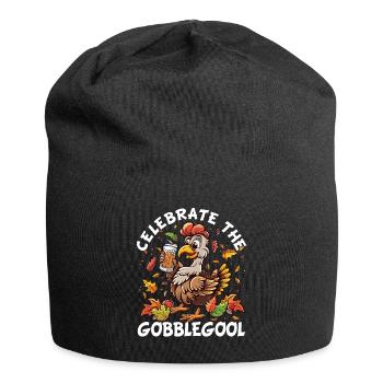 Gobblegool Dinde Thanksgiving - Bonnet en jersey - noir - Devant