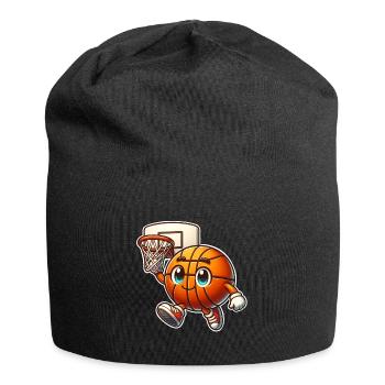 Basketball Basketballer - Jersey-Beanie - Schwarz - Vorne
