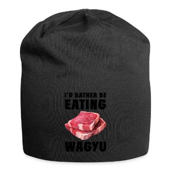 Wagyu Steak - Jersey Beanie - black - Front