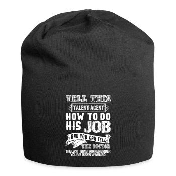 Talent Agent Talent Agent Job - Jersey Beanie - black - Front