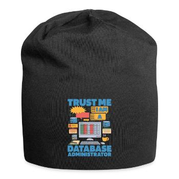 Datenbank Administrator - Jersey-Beanie - Schwarz - Vorne