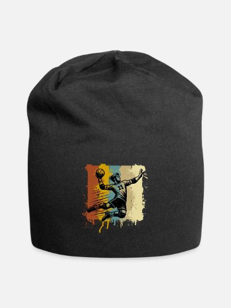 Handball Handballer - Jersey-Beanie - Schwarz