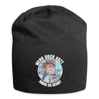 Become a Doctor Funny Doctors Medicine Saying - Jersey Beanie - black - Front