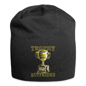 Freund Paare Liebe Beziehung Partner Geschenkidee - Jersey-Beanie - Schwarz - Vorne