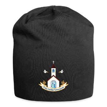 Erste Heilige Kommunion Kind Erstkommunion Kirche - Jersey-Beanie - Schwarz - Vorne
