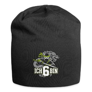 Ich Bin 6 Ninja Geburtstagsshirt - Jersey-Beanie - Schwarz - Vorne