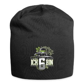 Ich Bin 6 Ninja Geburtstagsshirt - Jersey-Beanie - Schwarz - Vorne