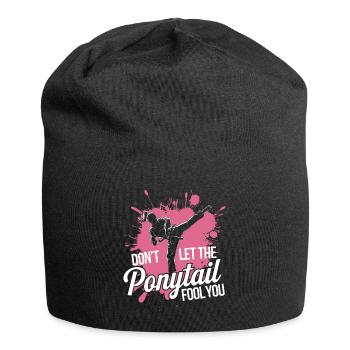 Karate with Determination - Jersey Beanie - black - Front