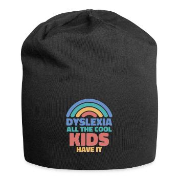 Dyslexie Tous les enfants cool l’ont Dyslexie - Bonnet en jersey - noir - Devant