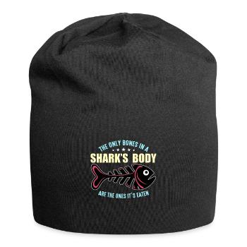 Shark Hunting The Only Bones In A Paleontologist - Jersey-Beanie - Schwarz - Vorne