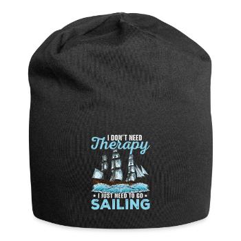 Segelboot Segler - Jersey-Beanie - Schwarz - Vorne