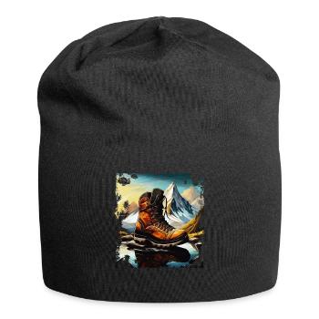 HIKING BOOT - Jersey Beanie - black - Front