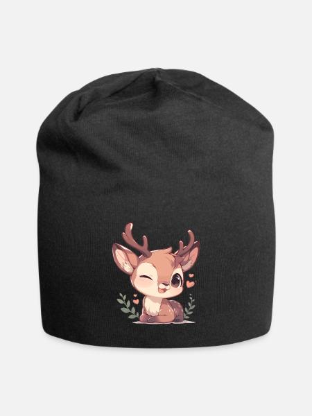Cerf Cerf - Bonnet en jersey - noir