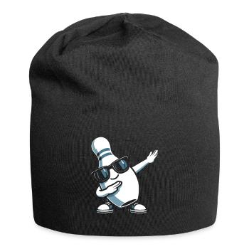 Bowling Pin Dabbing Sunglasses Bowler Player - Jersey-Beanie - Schwarz - Vorne