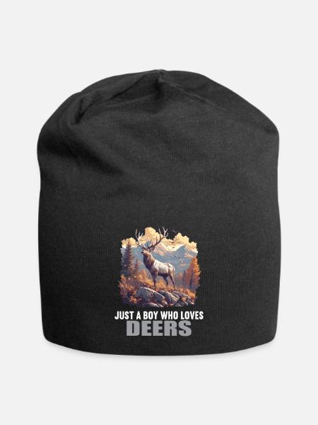 Hjort hjort - Jersey-beanie - svart