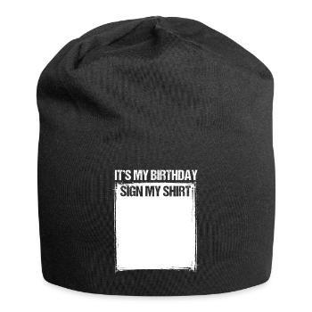 Gift Round Birthday Party Celebration Birthday - Jersey Beanie - black - Front