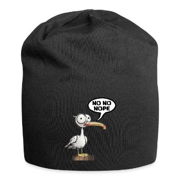 Fun Be Seagull No - Jersey Beanie - black - Front