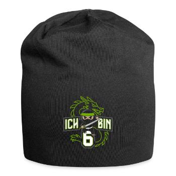 Ich Bin 6 Ninja Geburtstagsshirt - Jersey-Beanie - Schwarz - Vorne