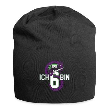Ich Bin 6 Ninja Geburtstagsshirt - Jersey-Beanie - Schwarz - Vorne